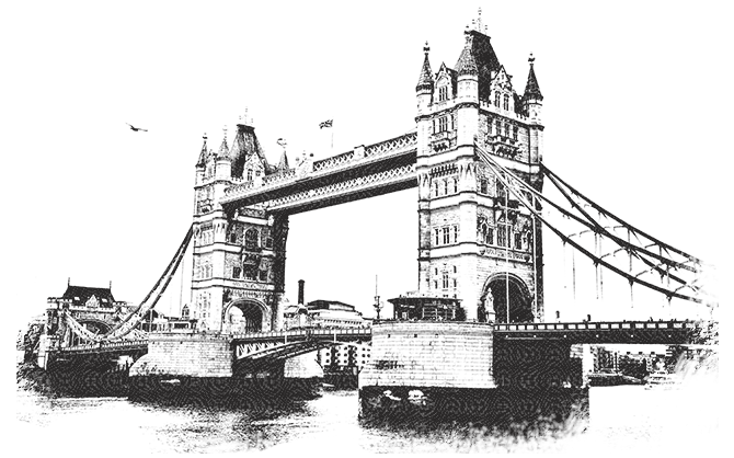 Illustration of Tower Bridge, London